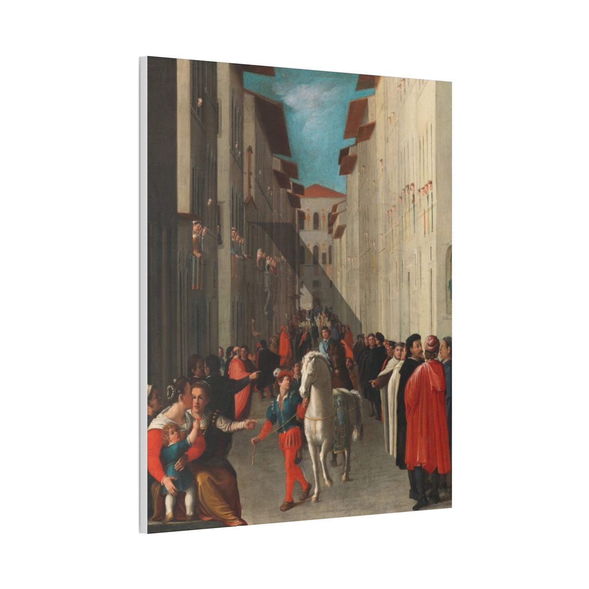 Renaissance Palio Racehorse Canvas Print