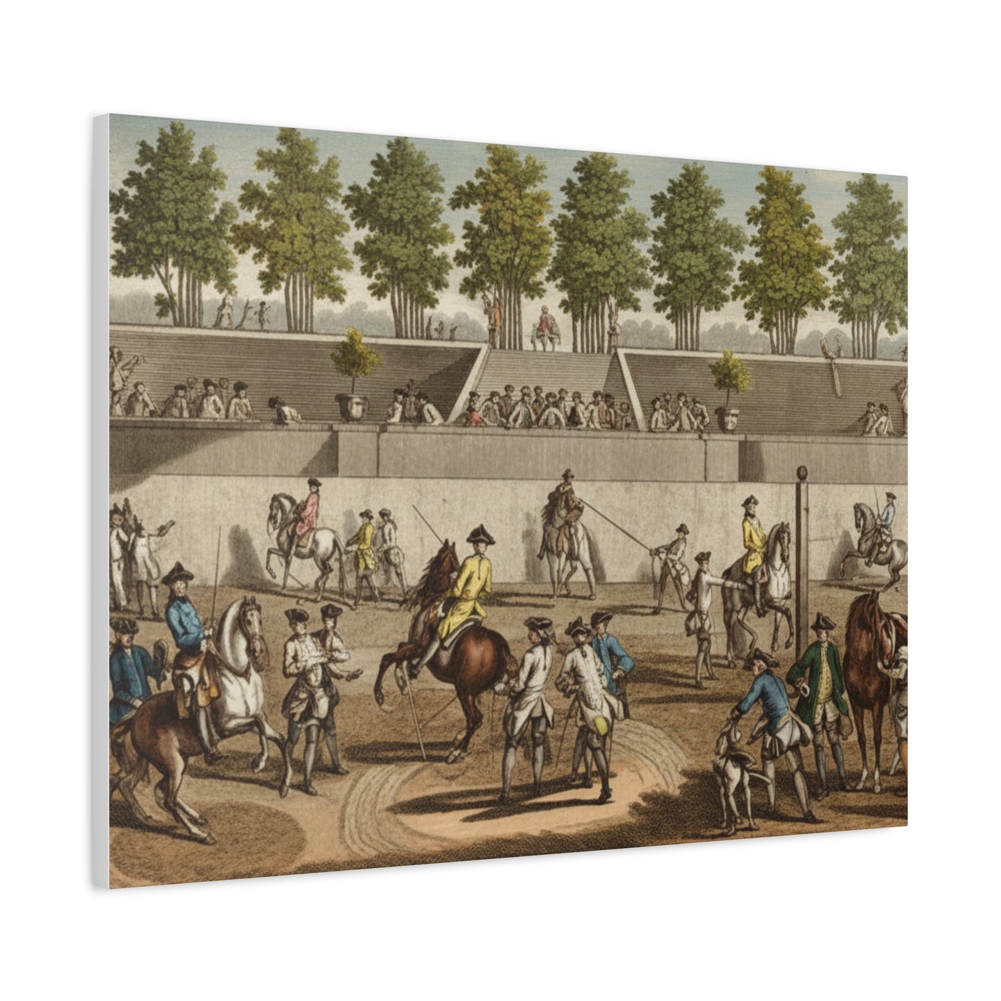 18th century Riding School Matte Canvas Print — Stretched 1.25"