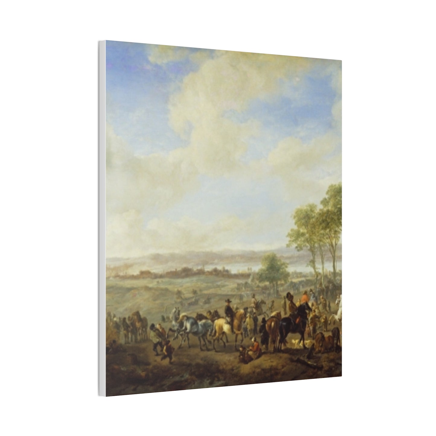 Classic Renaissance Horse Fair Canvas Print — Stretched 0.75" Wall Art