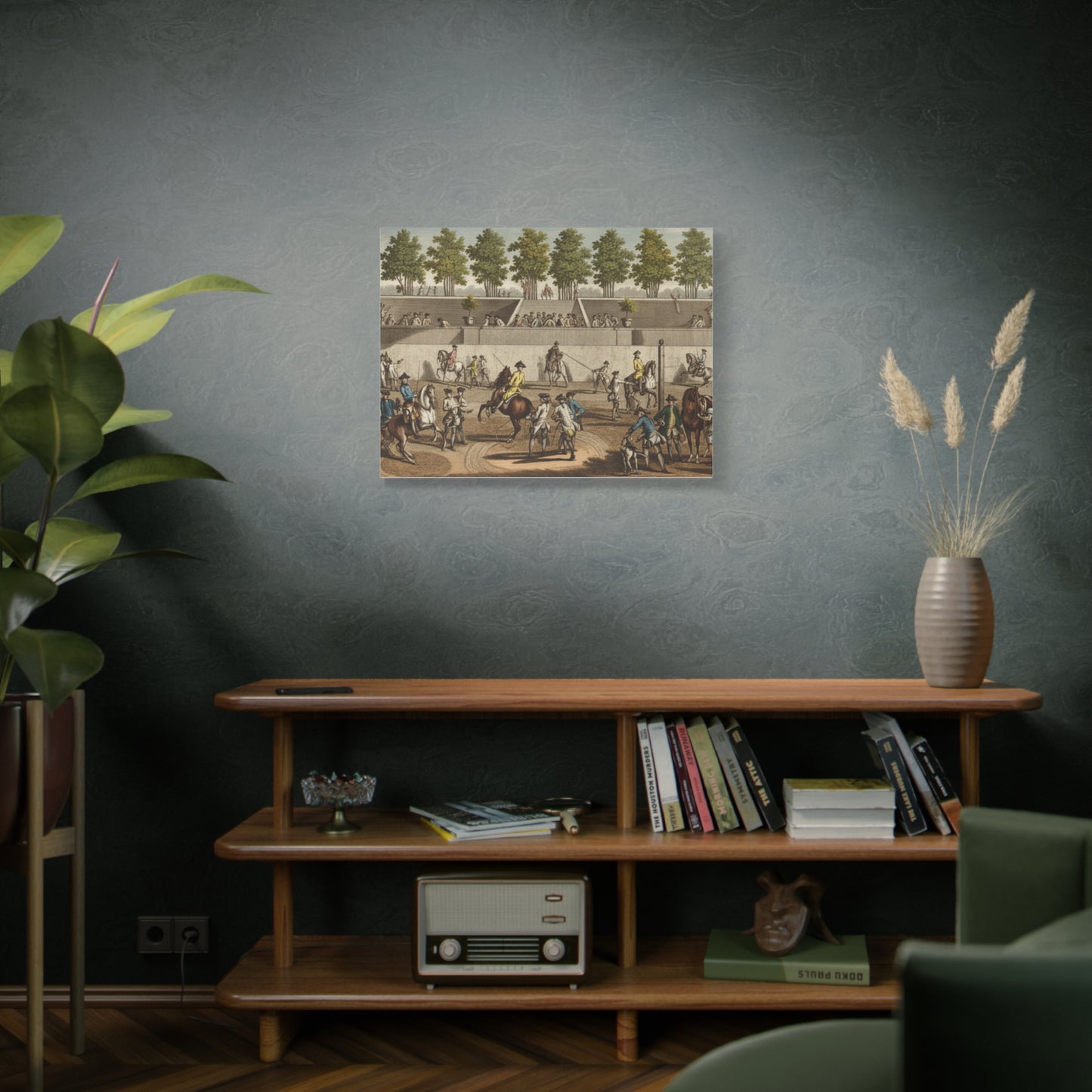 18th century Riding School Matte Canvas Print — Stretched 1.25"