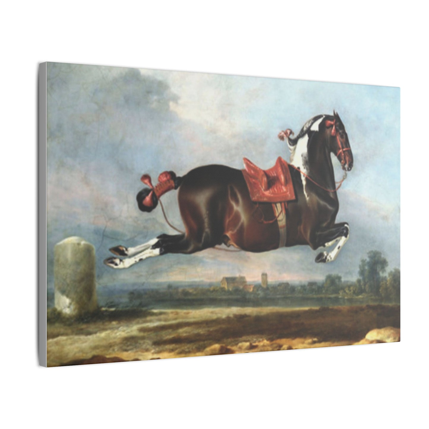 Jumping Horse Wall Art - The Kladruper Cerbero for Equestrian Lovers