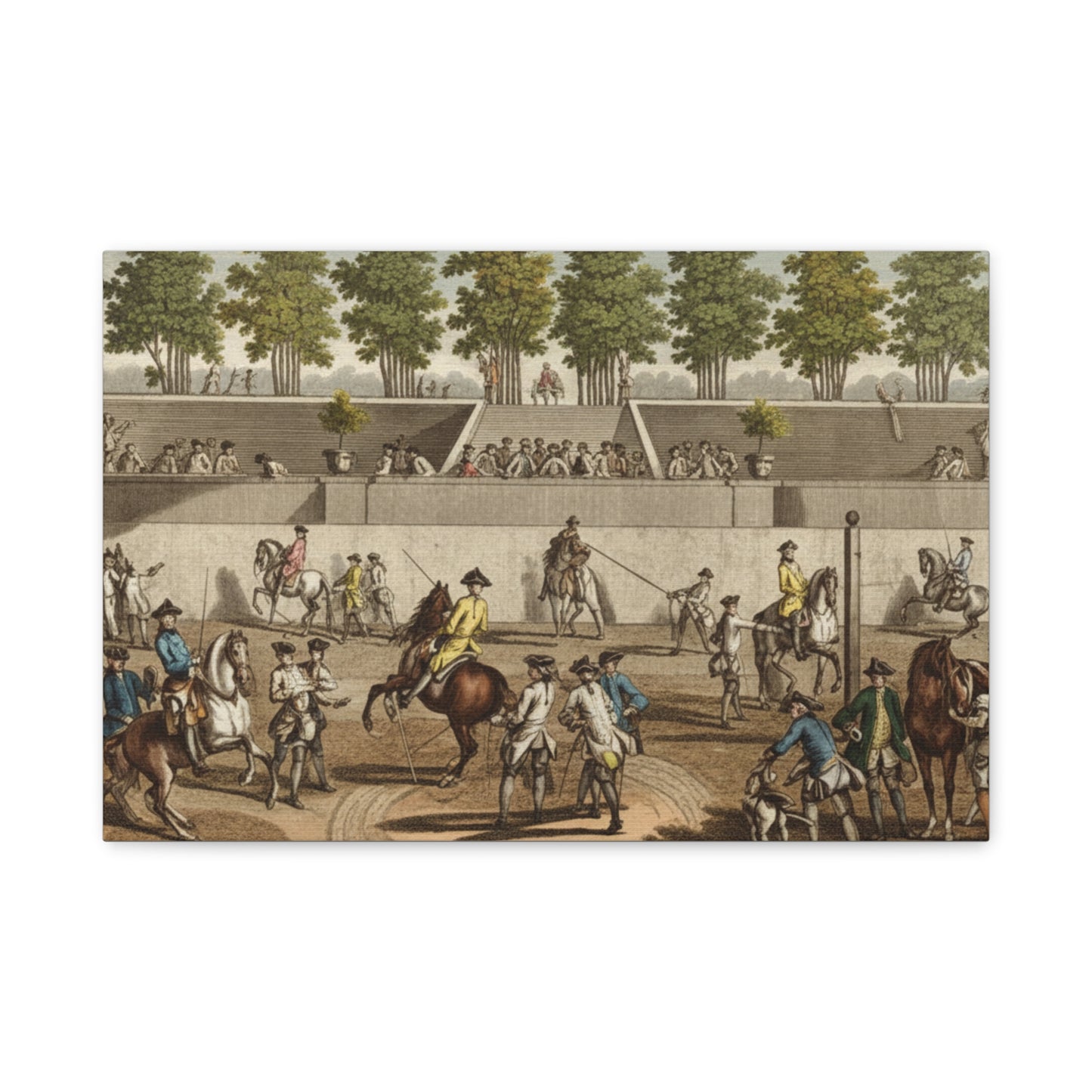 18th century Riding School Matte Canvas Print — Stretched 1.25"