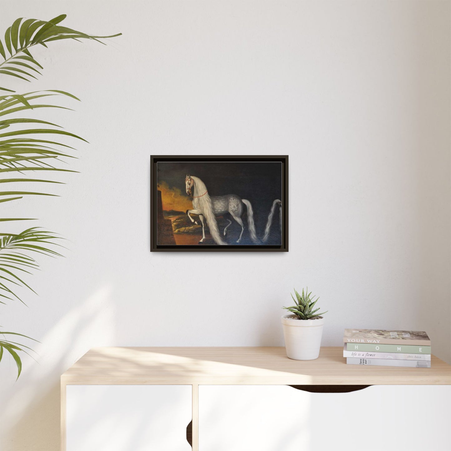 Matte Canvas Print — "Der Schwan zu Arnstadt" (Framed, Multi-Color)