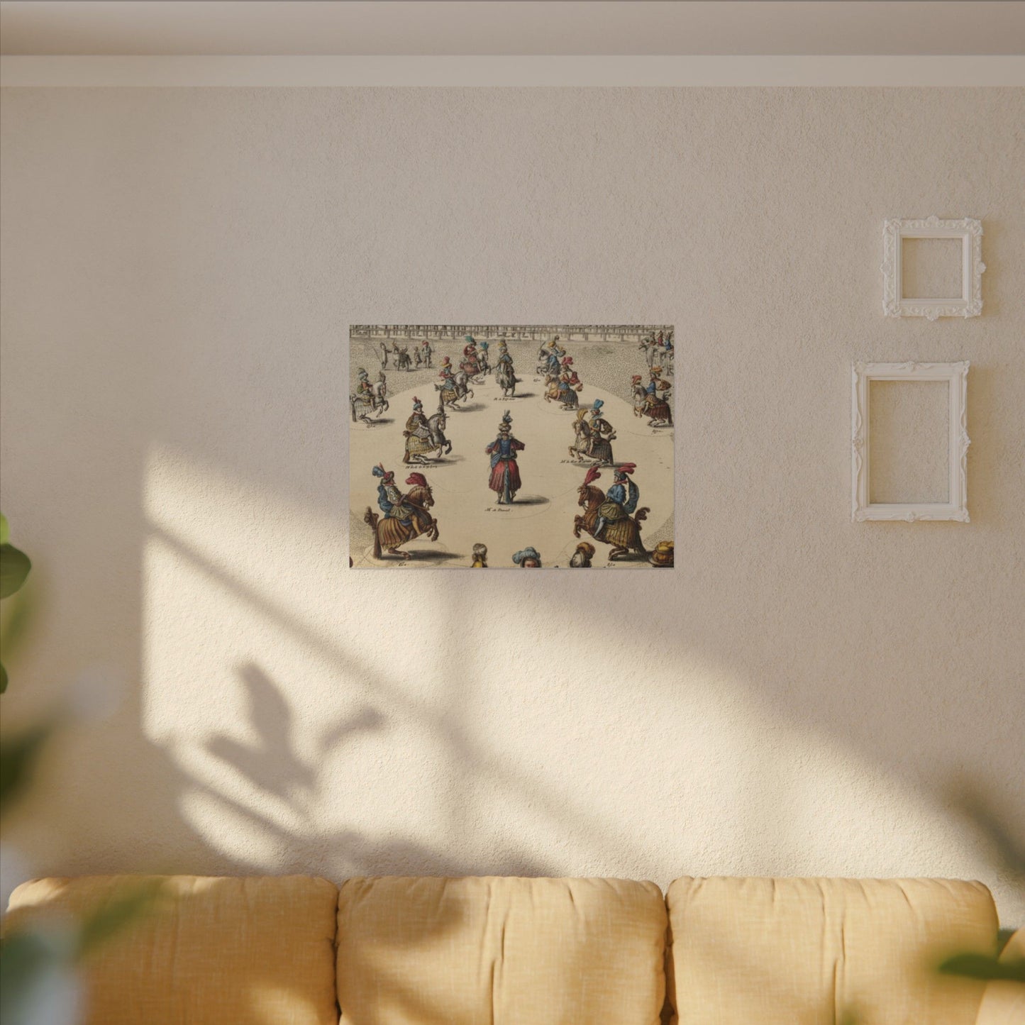 Renaissance Equestrian Art Canvas Print — Antoine de Pluvinel Levade Scene