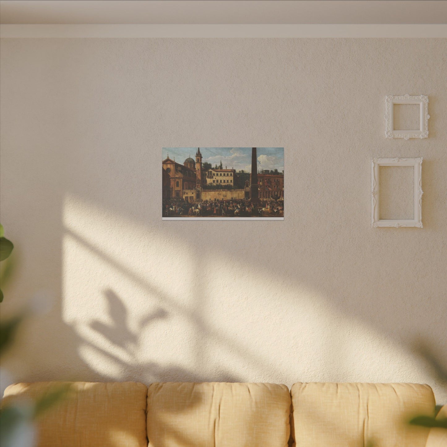 Canvas Art Print - Renaissance Italian City Promenade