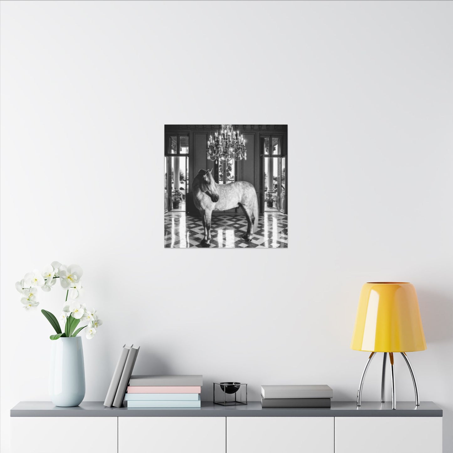 Equestrian Chateau Canvas