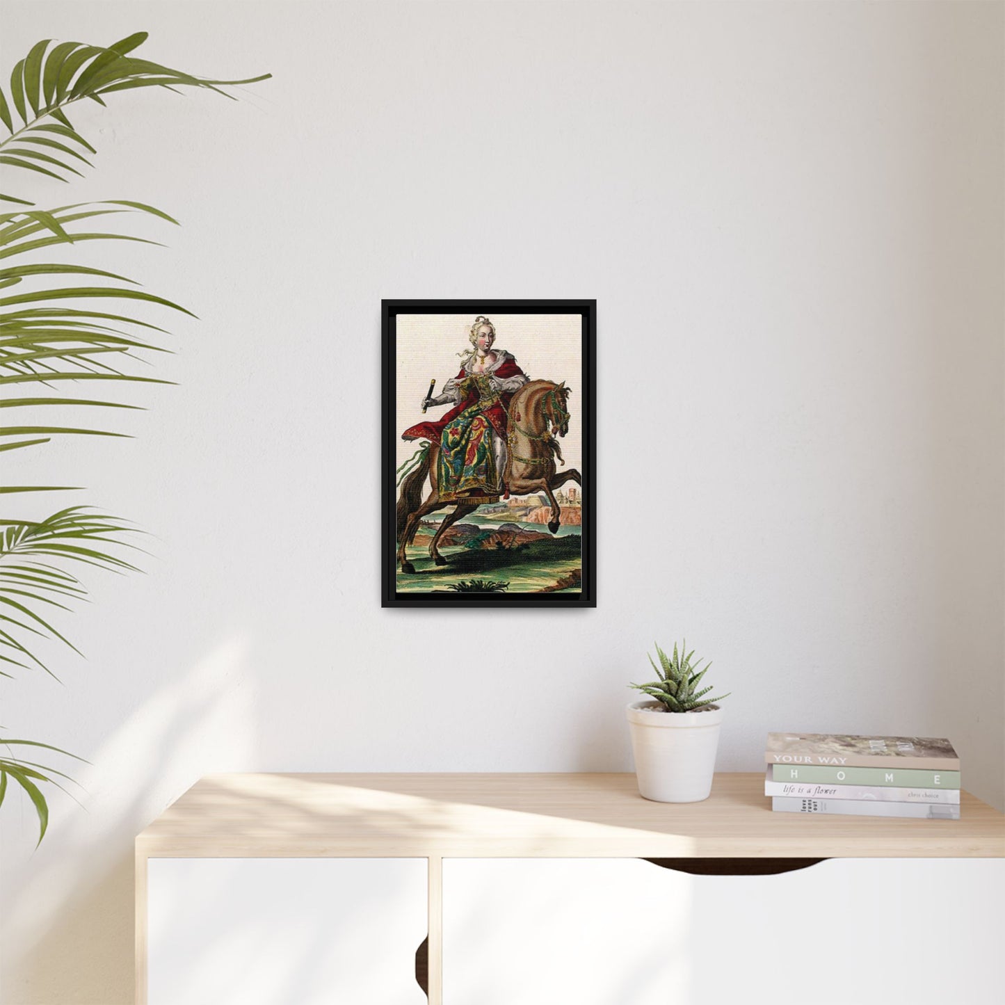 Framed Equestrian Canvas — Maria Anna Archiducissa Austriae Wall Art
