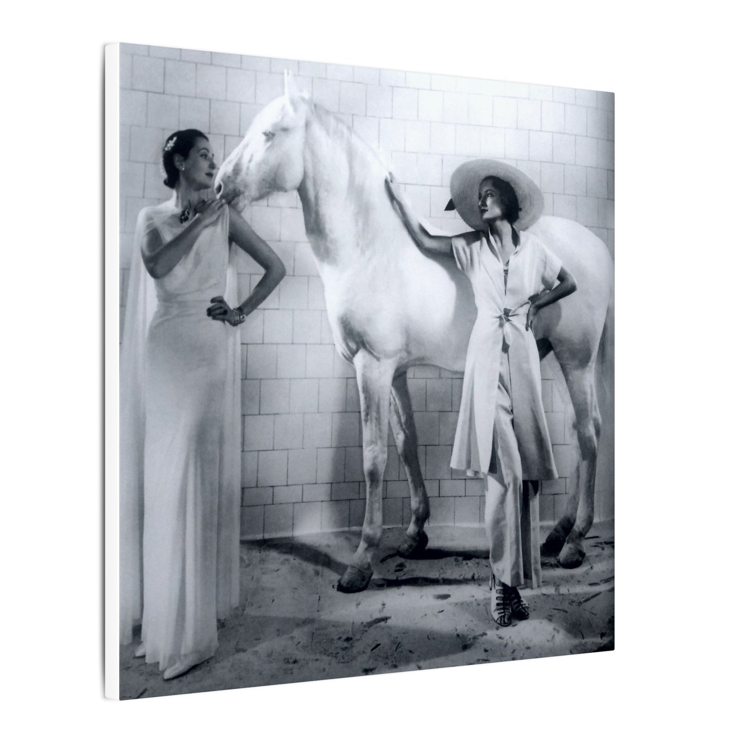 White (1936) Edward Steichen— Vintage Black & White Fashion Photo Canvas