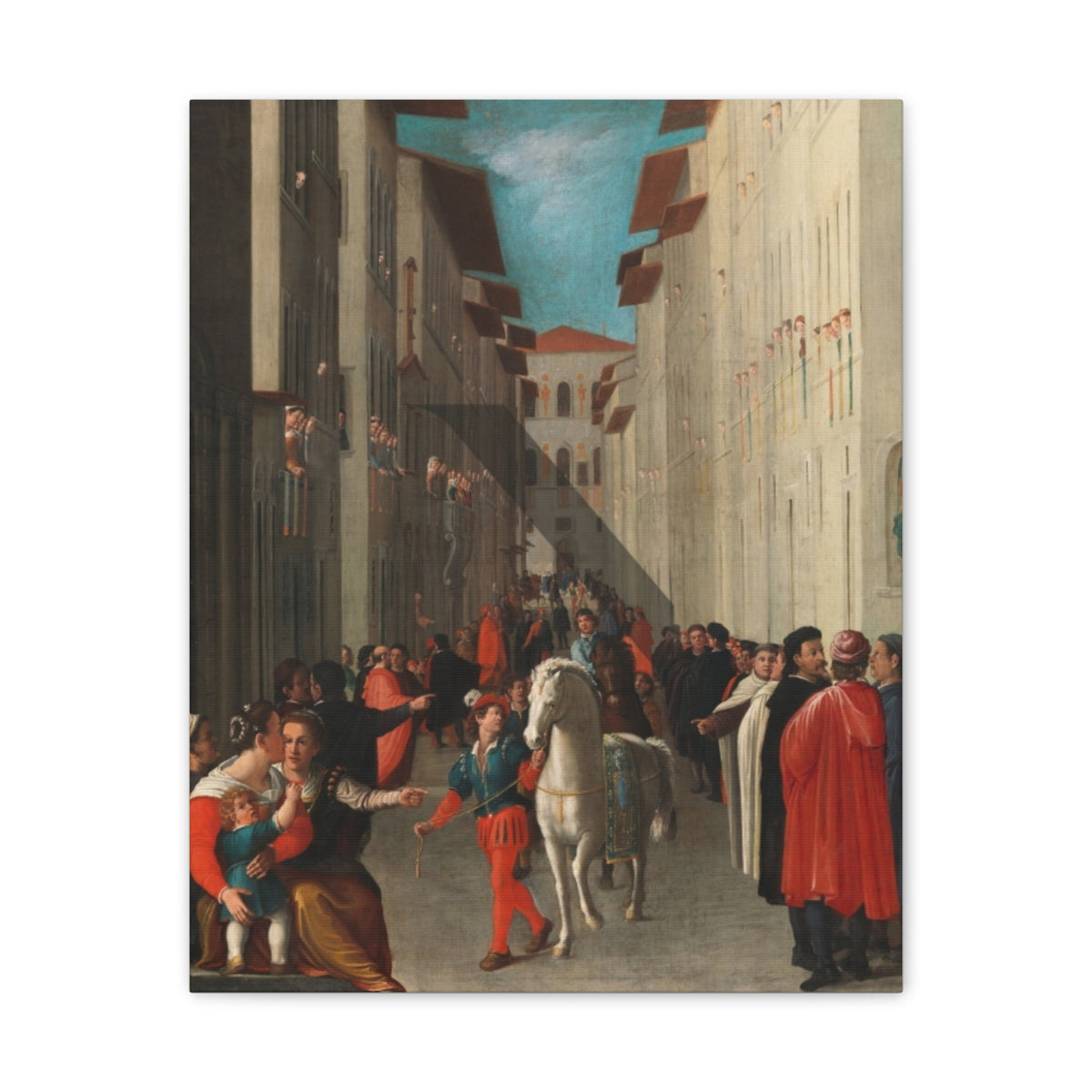 Renaissance Palio Racehorse Canvas Print
