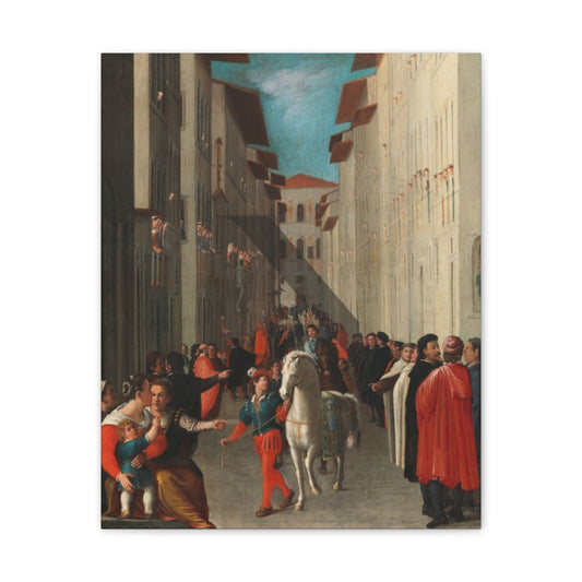 Renaissance Palio Racehorse Canvas Print