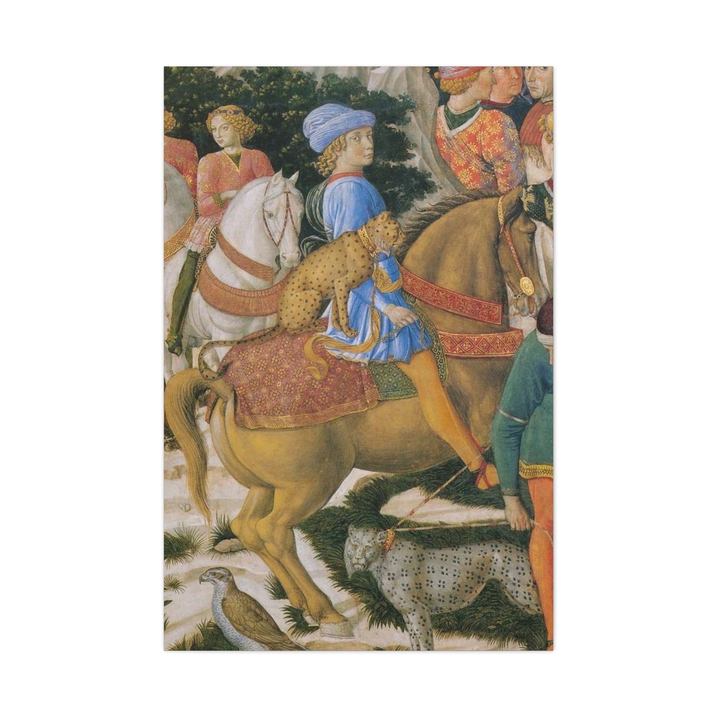 Procession of the Magi Matte Canvas Print — Medici with Leopards (Stretched)