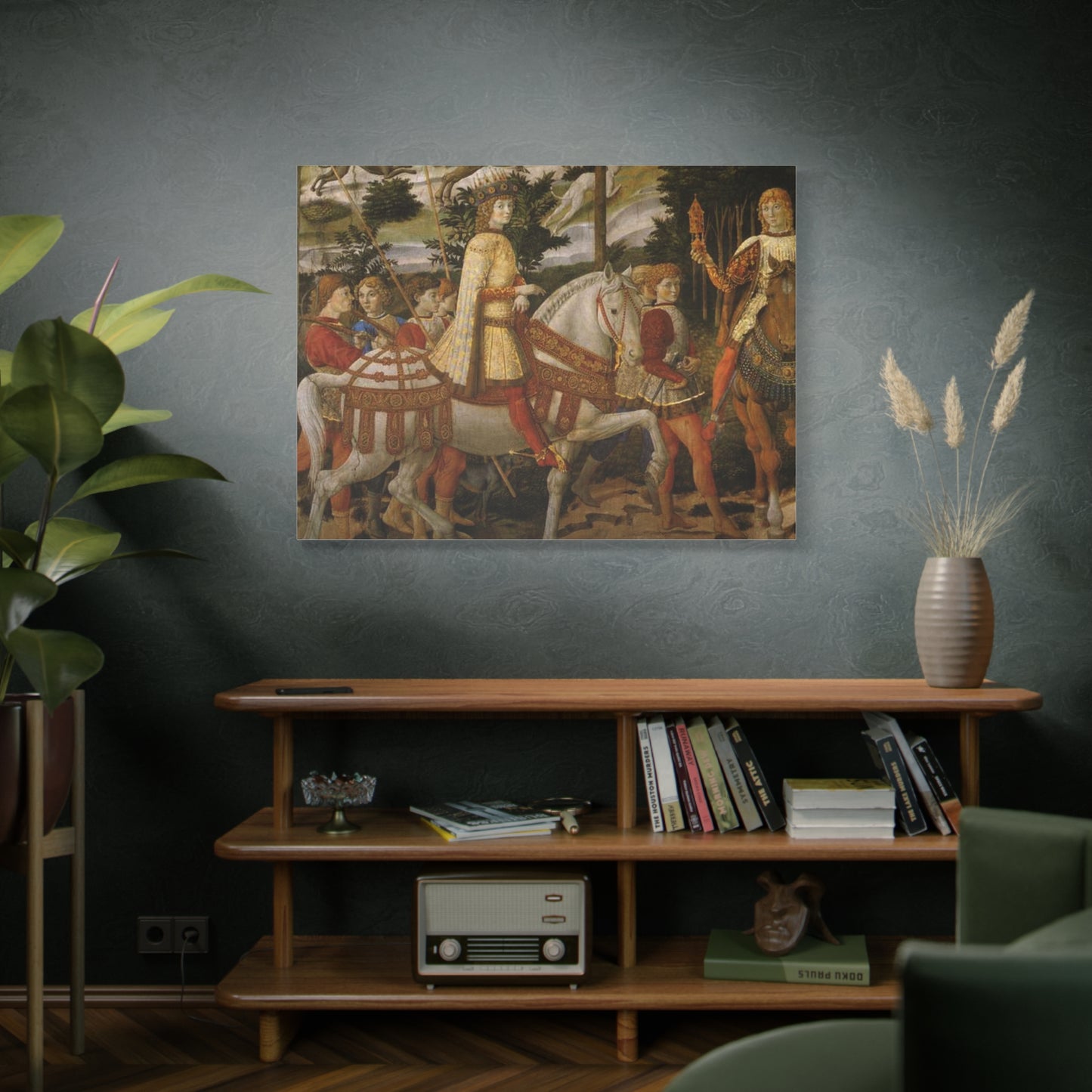 Matte Canvas Print — Lorenzo de' Medici on Horse, Procession of the Magi Fresco