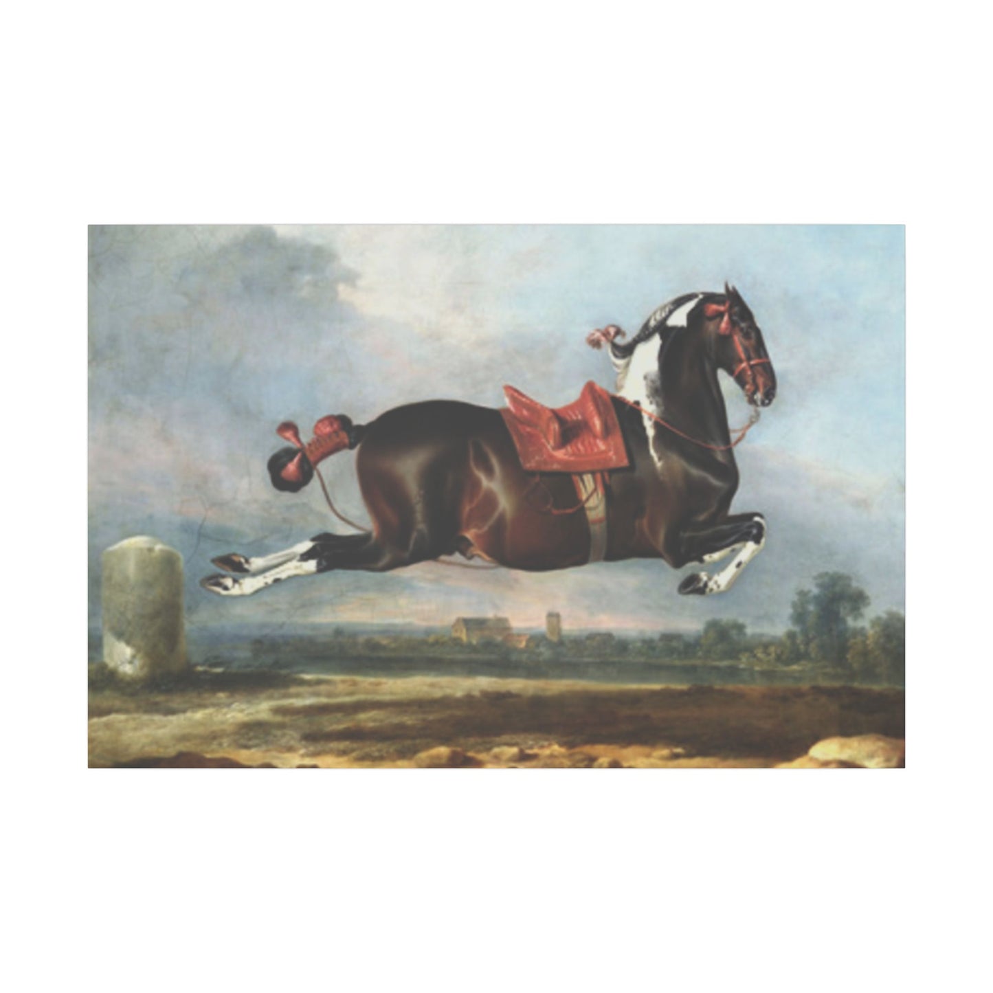 Jumping Horse Wall Art - The Kladruper Cerbero for Equestrian Lovers
