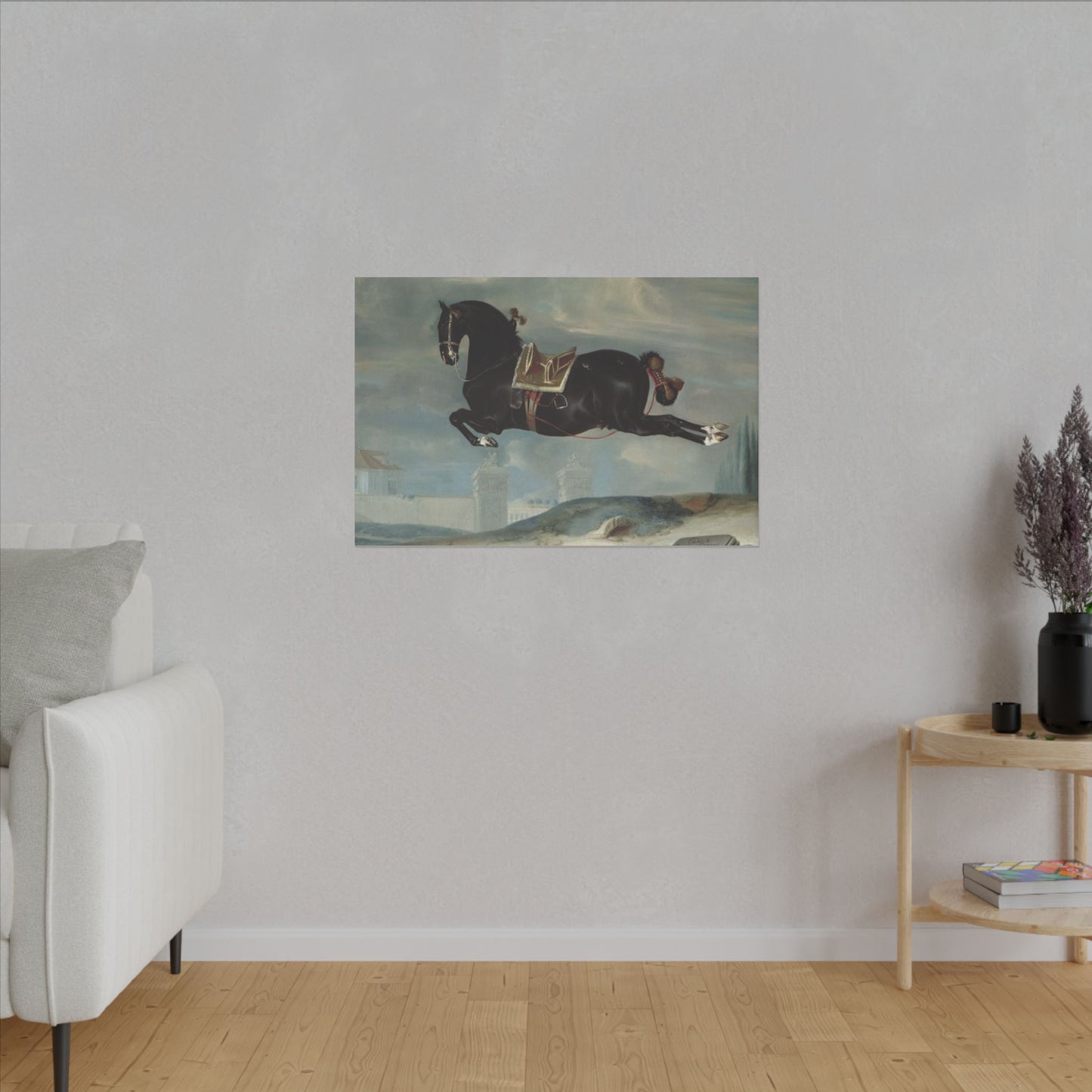 Majestic Horse Canvas Print - Capriole by Curioso for Equestrian Lovers