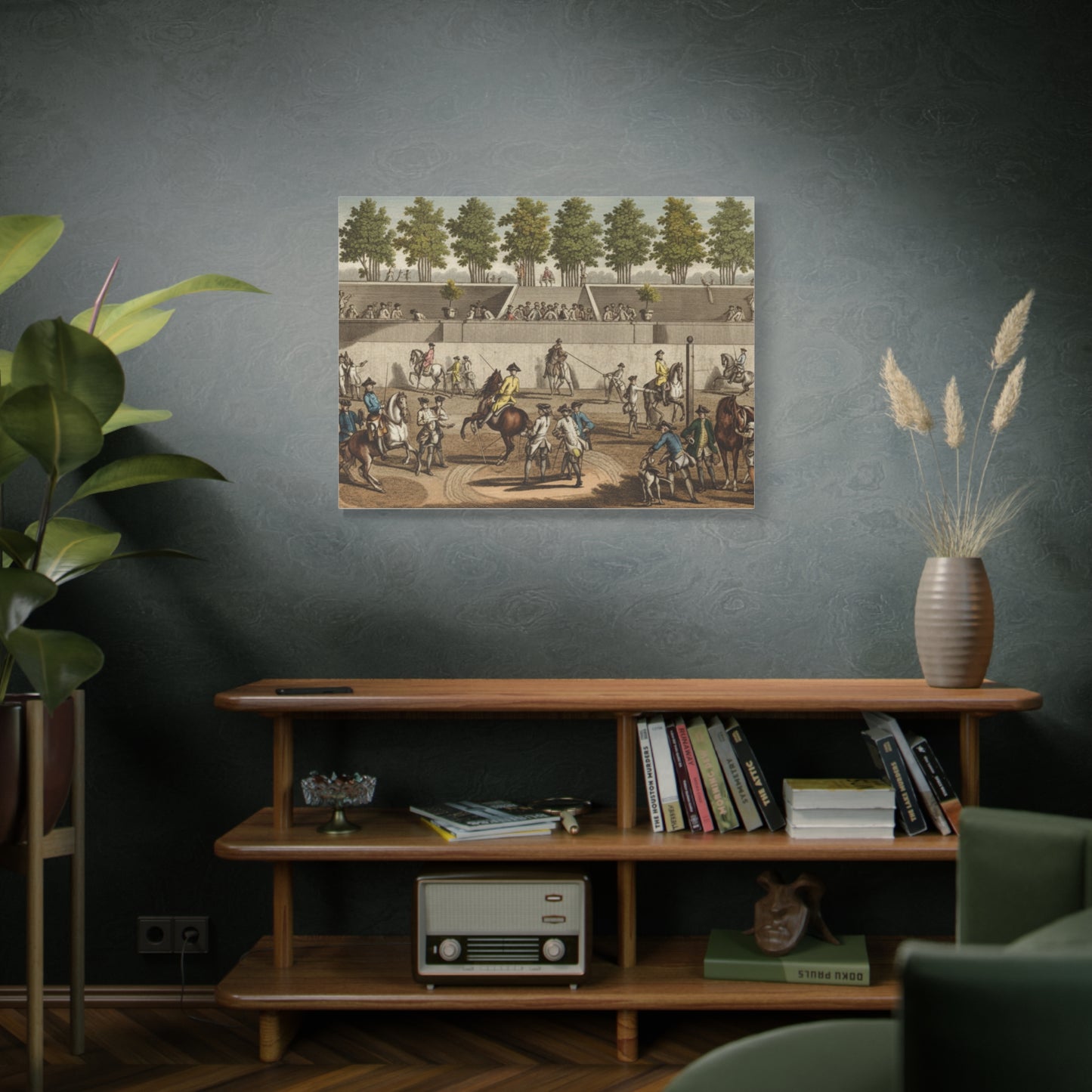 18th century Riding School Matte Canvas Print — Stretched 1.25"