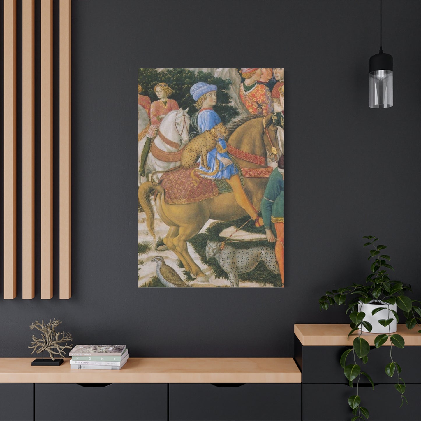Procession of the Magi Matte Canvas Print — Medici with Leopards (Stretched)