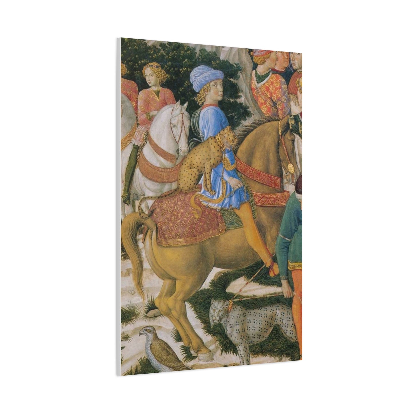 Procession of the Magi Matte Canvas Print — Medici with Leopards (Stretched)