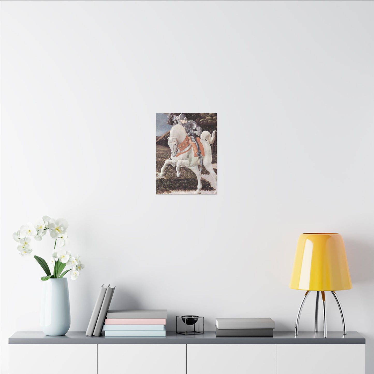 St. George & the Dragon Horse Matte Canvas Print — Paolo Uccello Renaissance Knight Wall Art