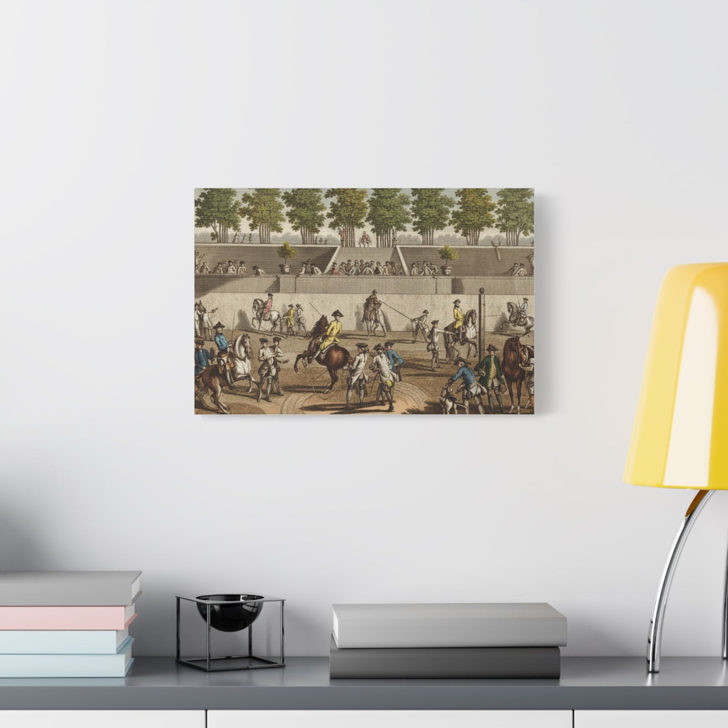 18th century Riding School Matte Canvas Print — Stretched 1.25"