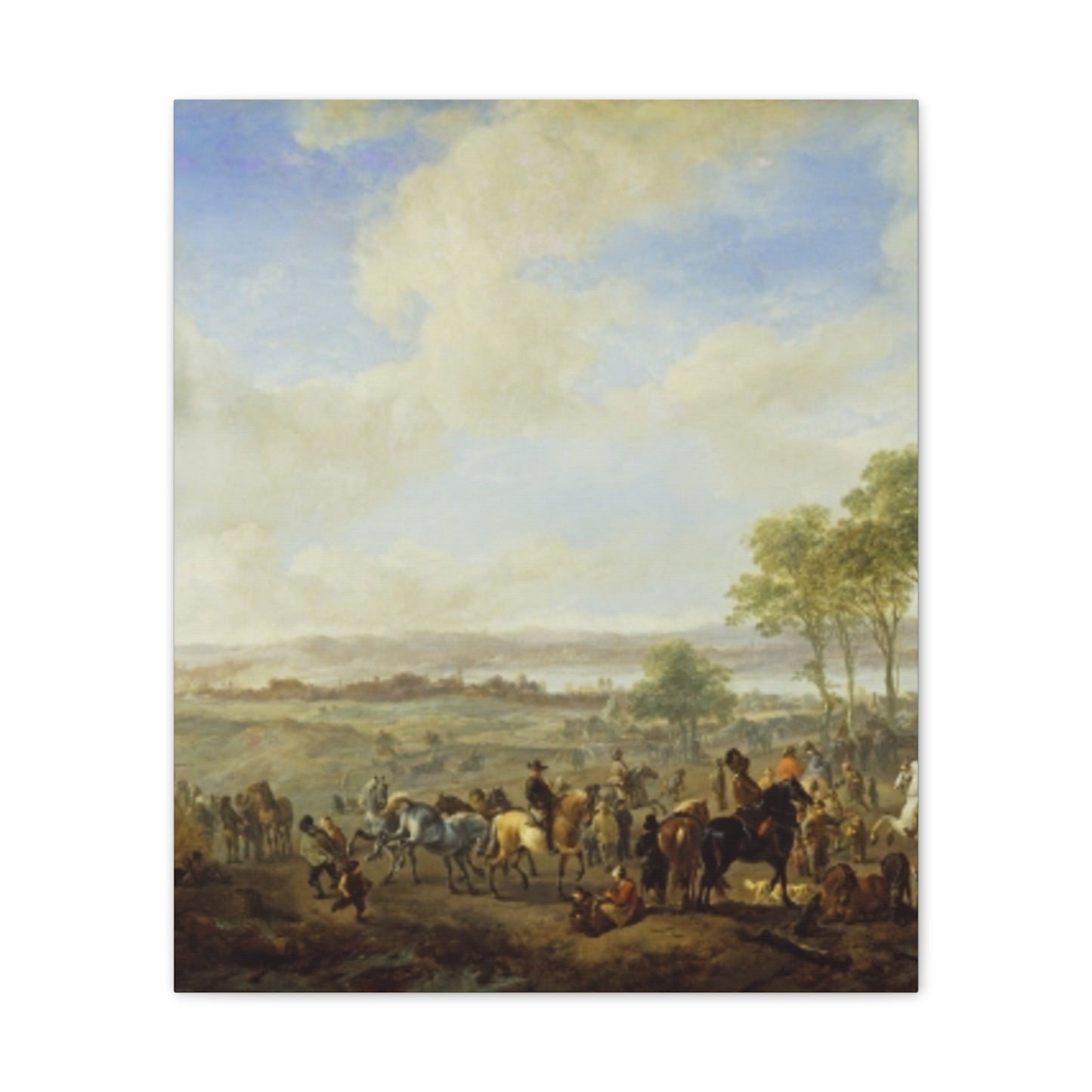 Classic Renaissance Horse Fair Canvas Print — Stretched 0.75" Wall Art