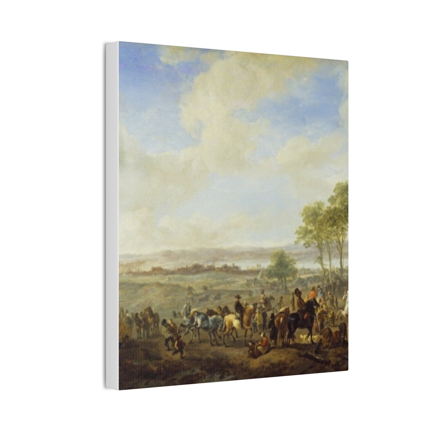 Classic Renaissance Horse Fair Canvas Print — Stretched 0.75" Wall Art