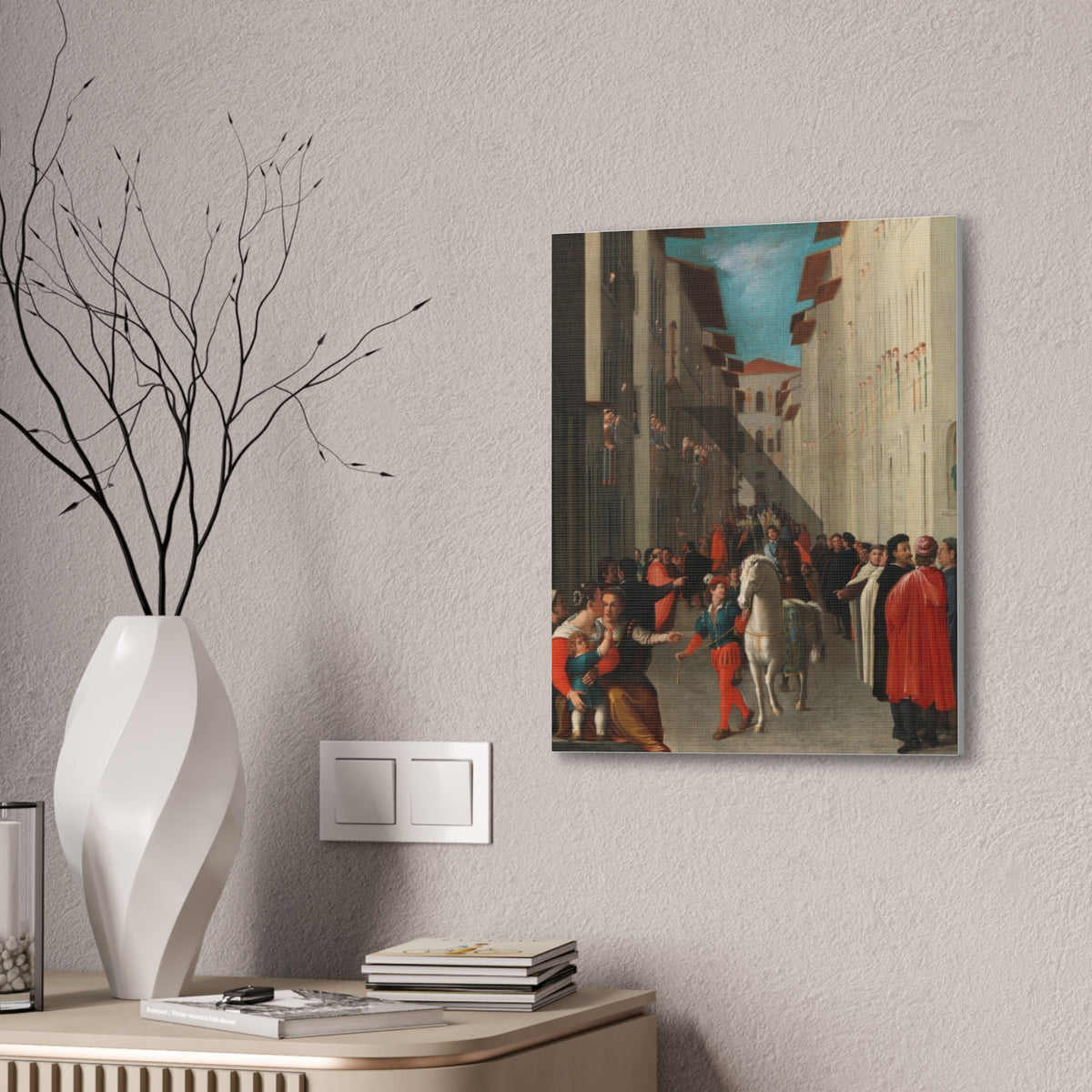 Renaissance Palio Racehorse Canvas Print