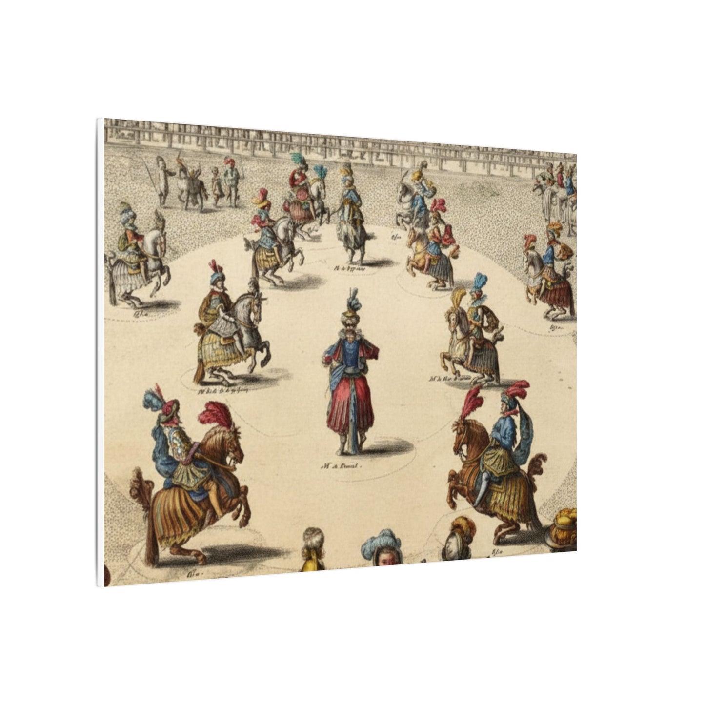Renaissance Equestrian Art Canvas Print — Antoine de Pluvinel Levade Scene