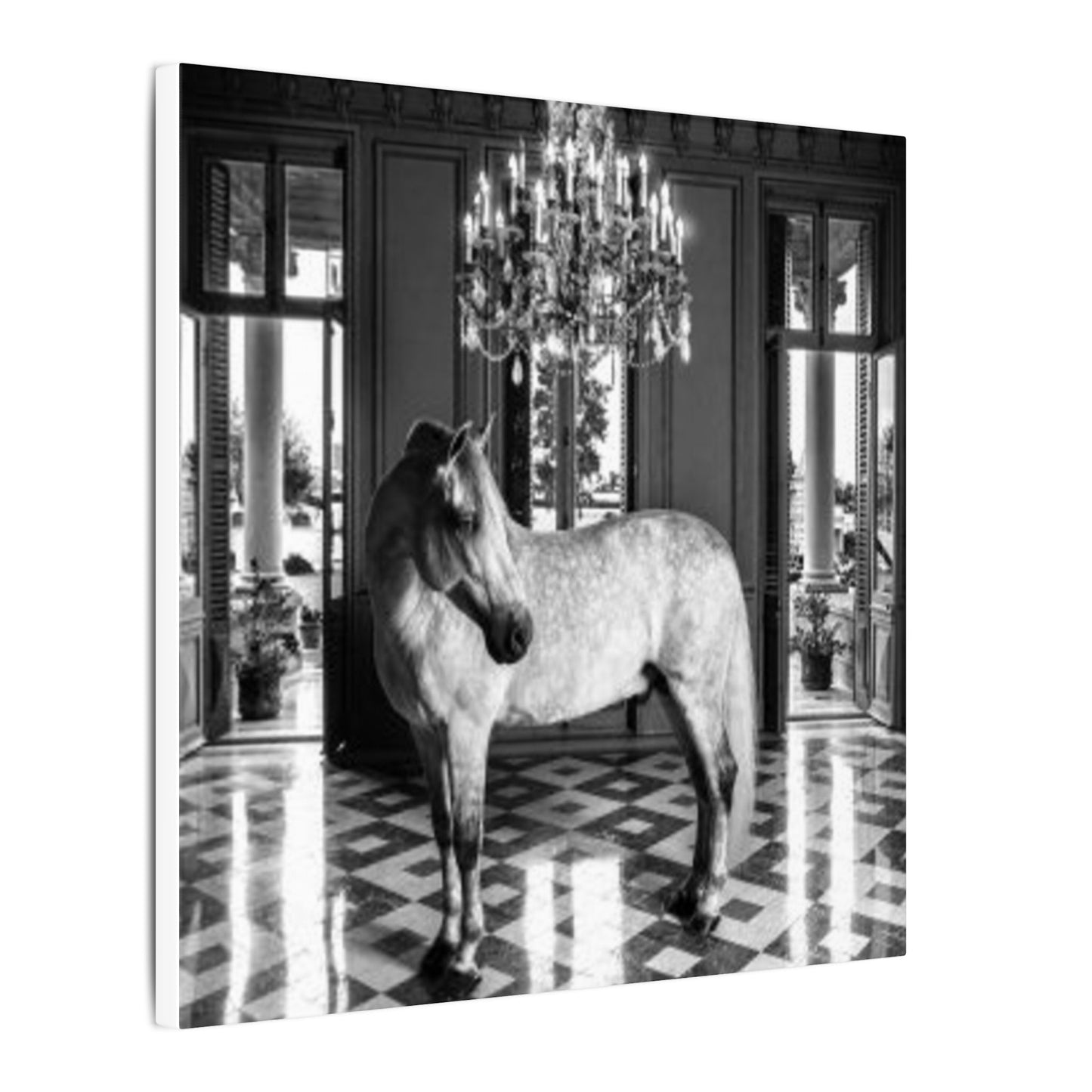 Equestrian Chateau Canvas