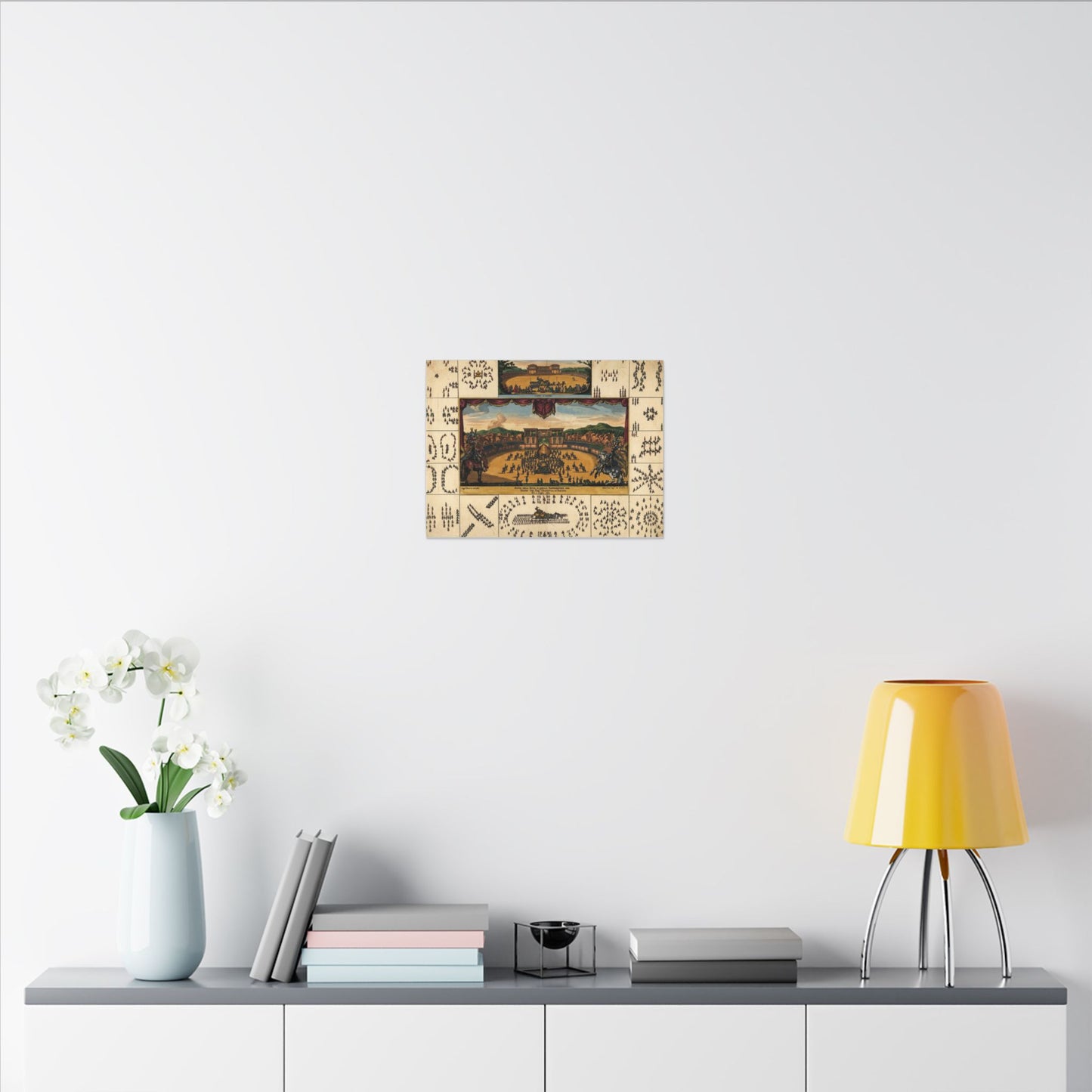 Historical Horse Ballet Canvas Art — "Carrousel of Love" 1673 Matte Stretched Canvas