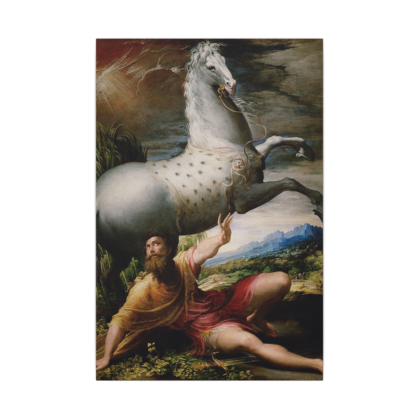 Canvas Print — Renaissance Painting of Saul Struck Blind (Stretched Matte)