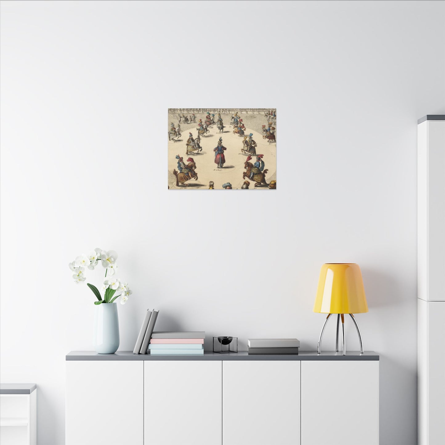 Renaissance Equestrian Art Canvas Print — Antoine de Pluvinel Levade Scene
