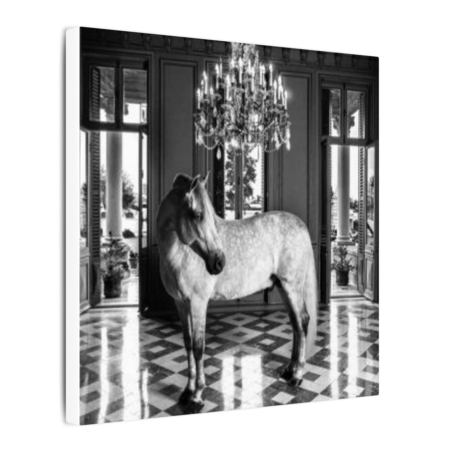 Equestrian Chateau Canvas