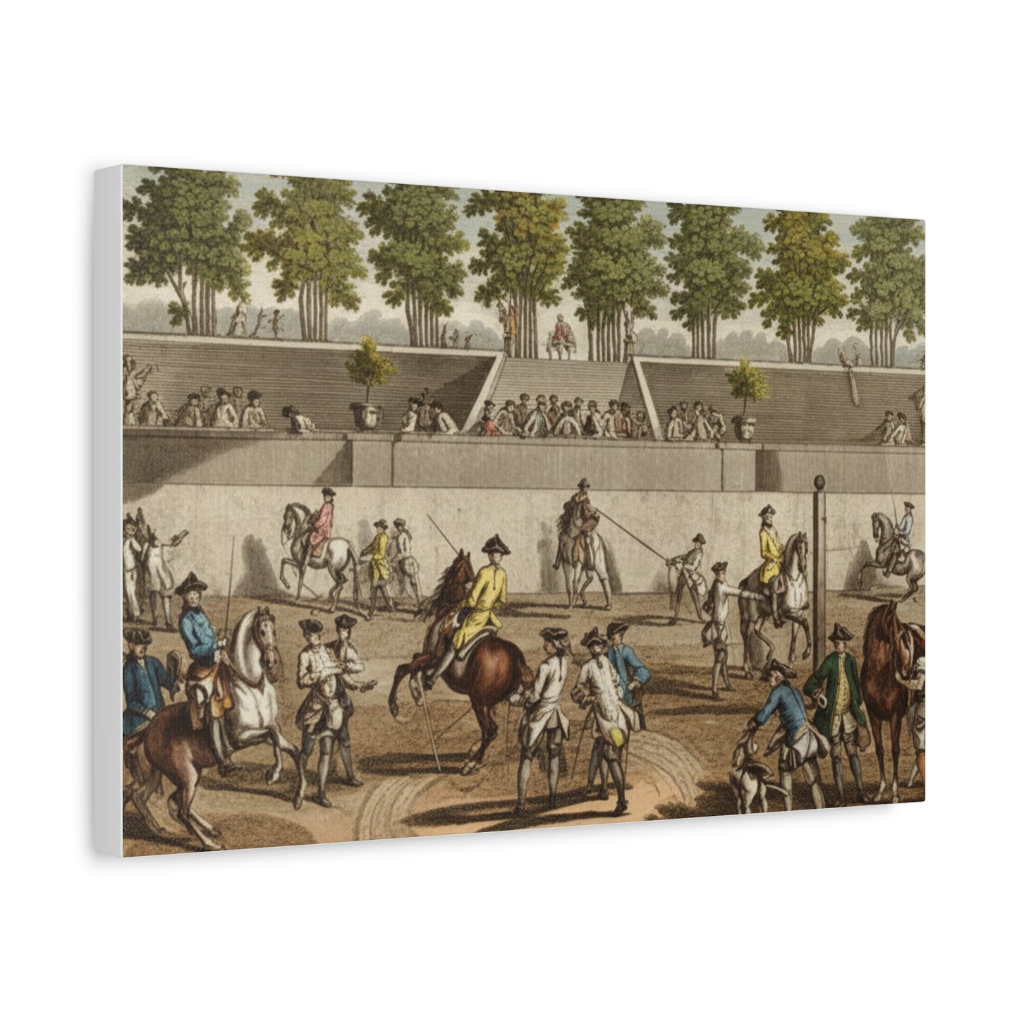 18th century Riding School Matte Canvas Print — Stretched 1.25"