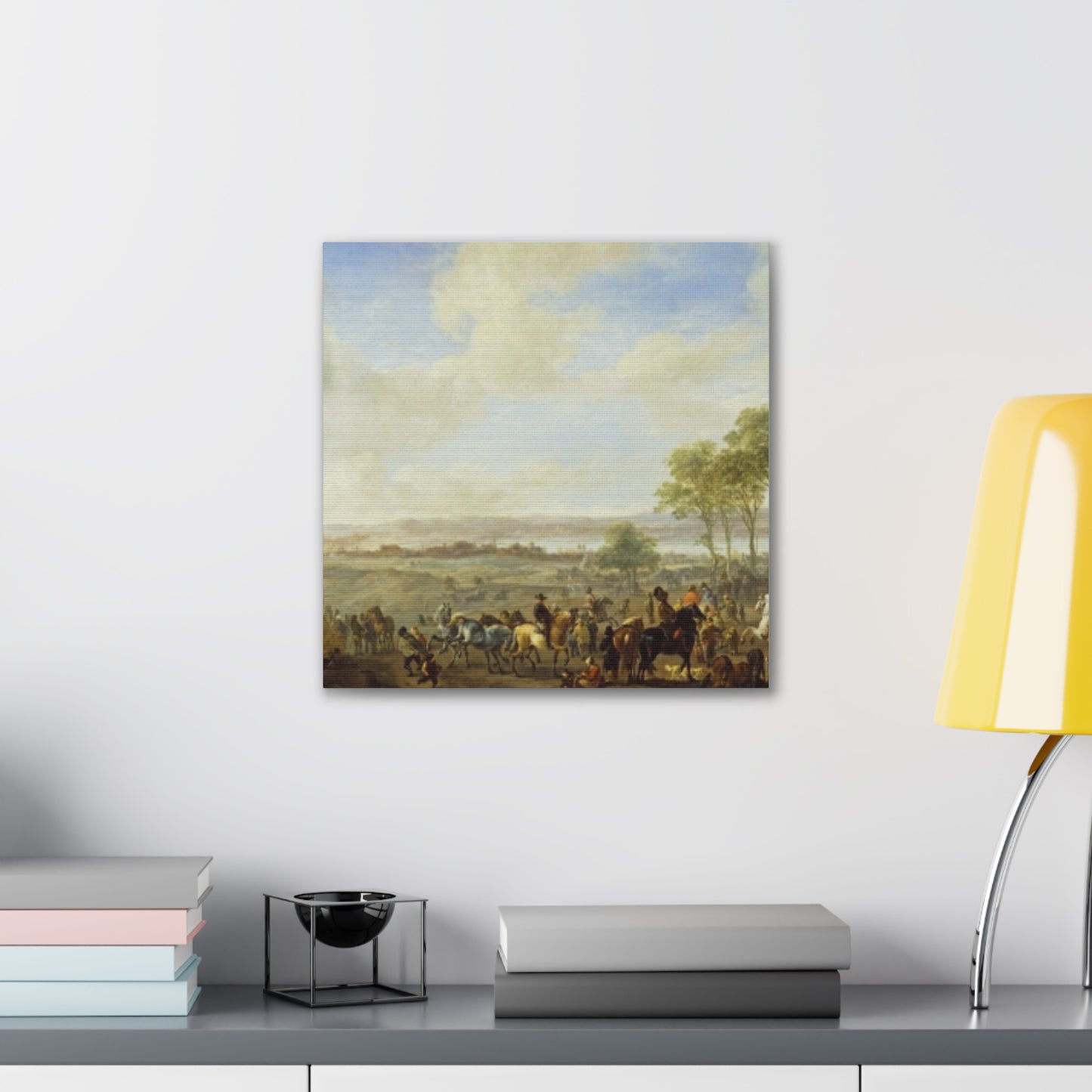 Classic Renaissance Horse Fair Canvas Print — Stretched 0.75" Wall Art
