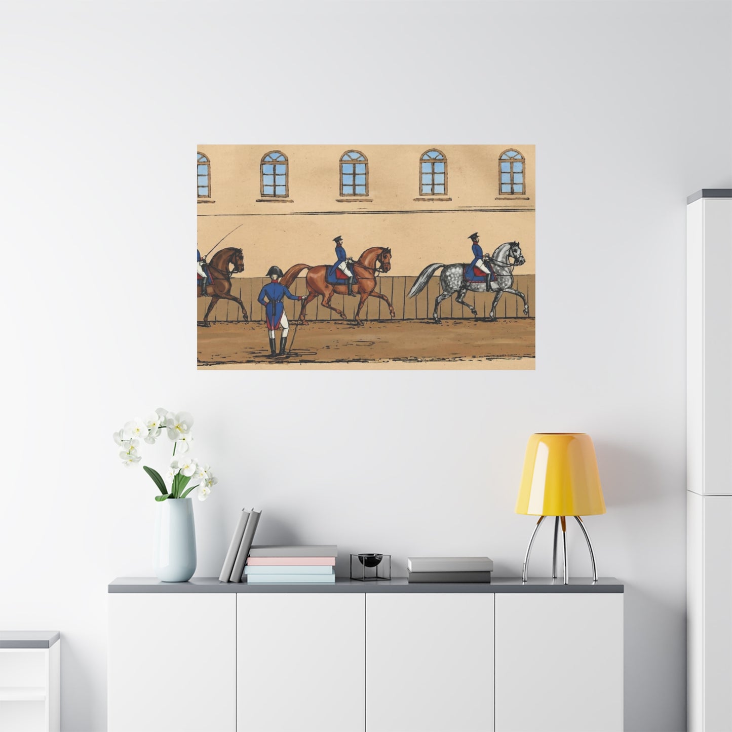 1830s French Riding School Matte Canvas Wall Art — Stretched 1.25"