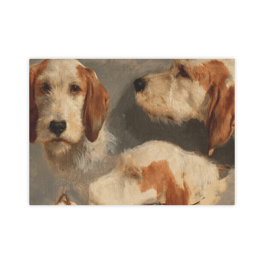 Canvas Photo Tile - Horse Lover's Dog