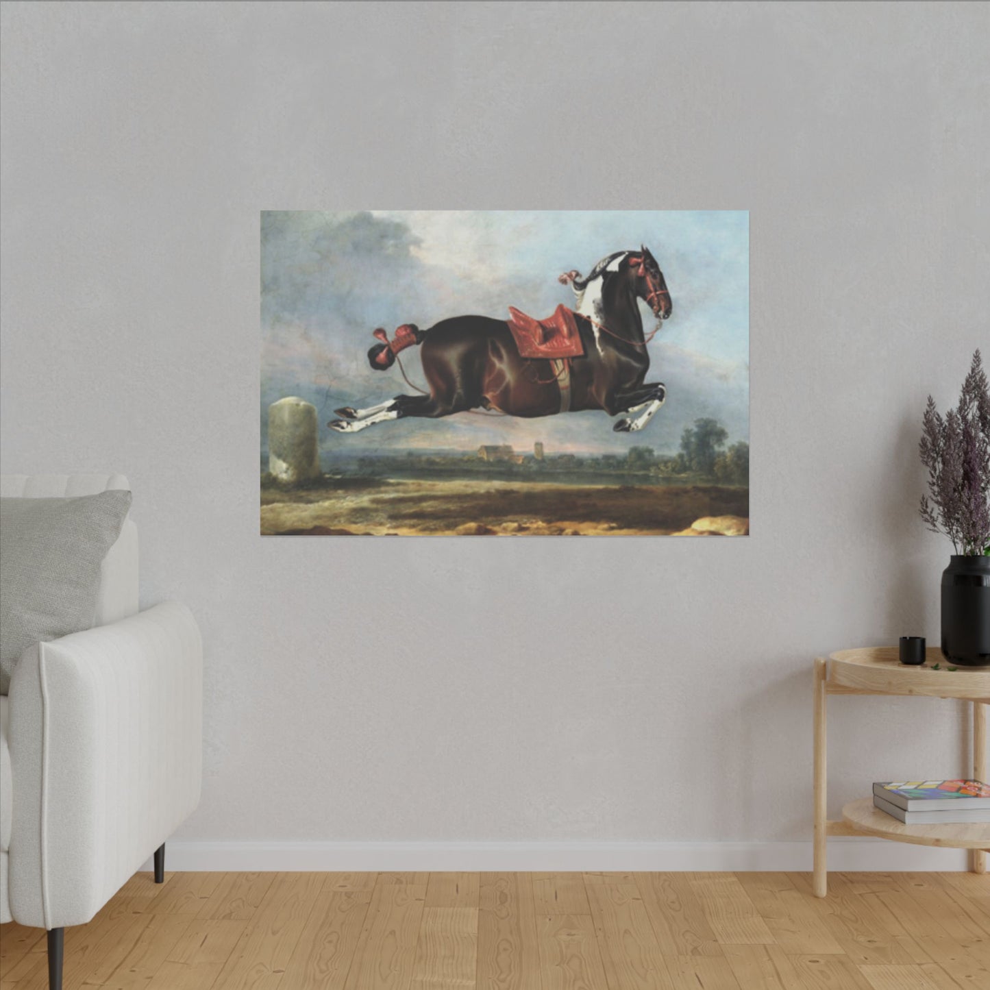 Jumping Horse Wall Art - The Kladruper Cerbero for Equestrian Lovers