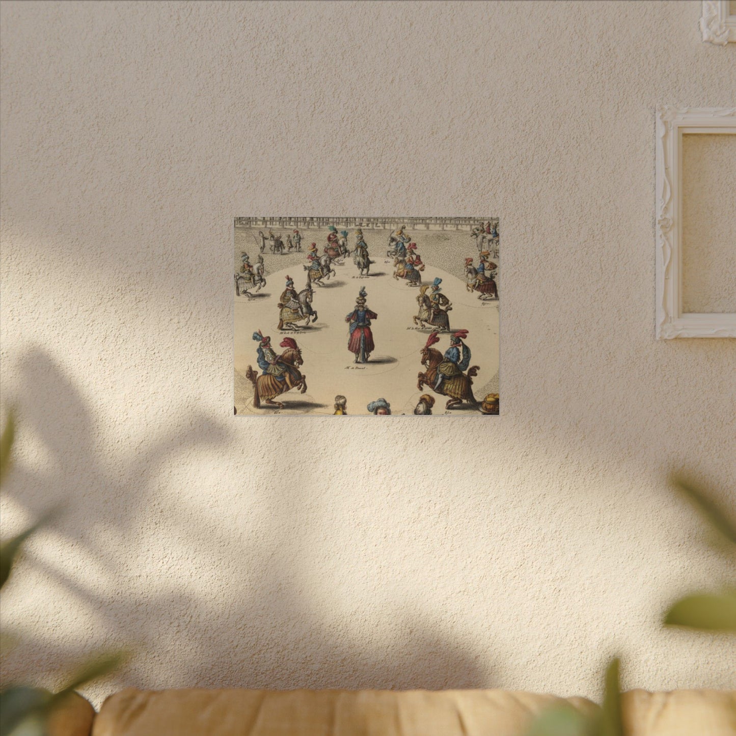 Renaissance Equestrian Art Canvas Print — Antoine de Pluvinel Levade Scene