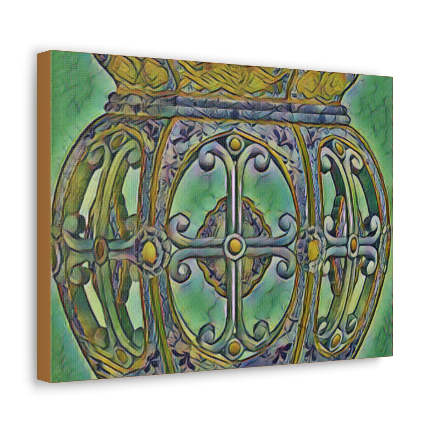 Canvas Wall Art - Bold Colors Old Vase Design