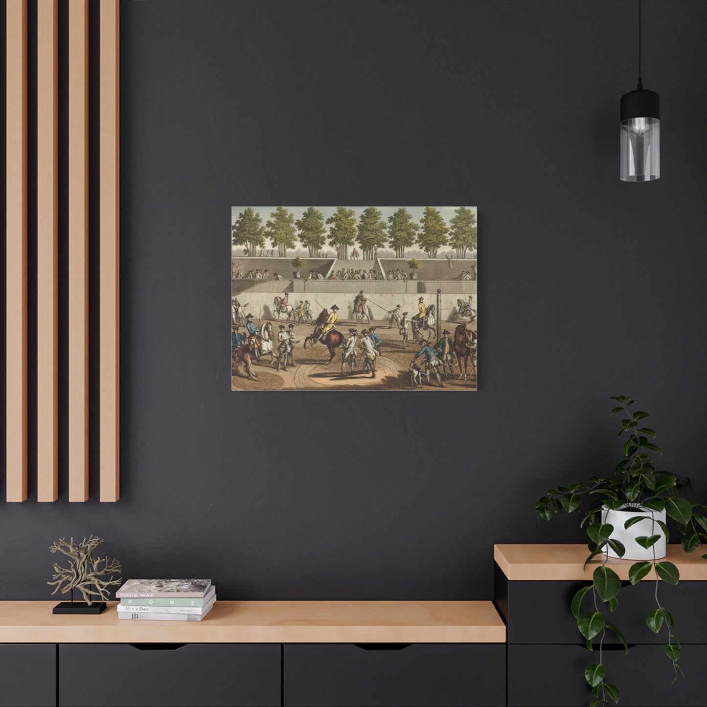18th century Riding School Matte Canvas Print — Stretched 1.25"