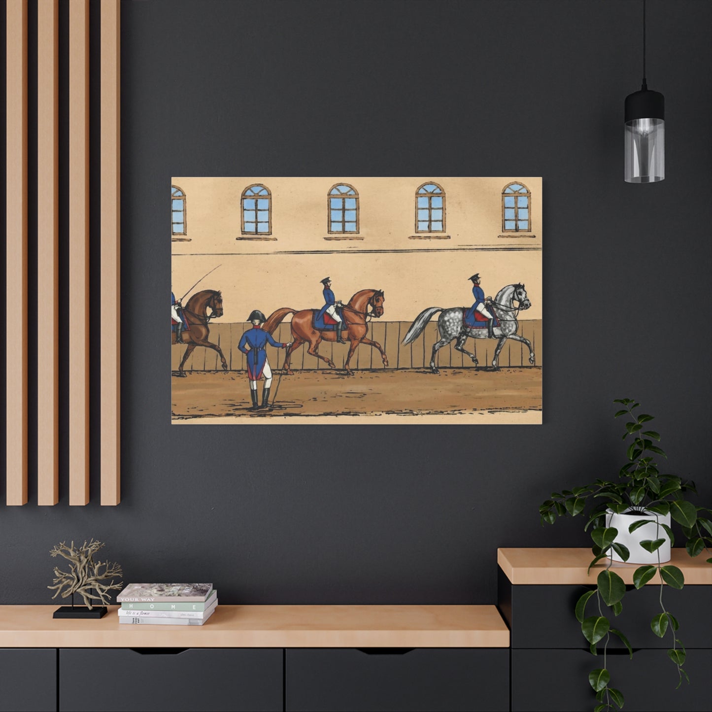 1830s French Riding School Matte Canvas Wall Art — Stretched 1.25"