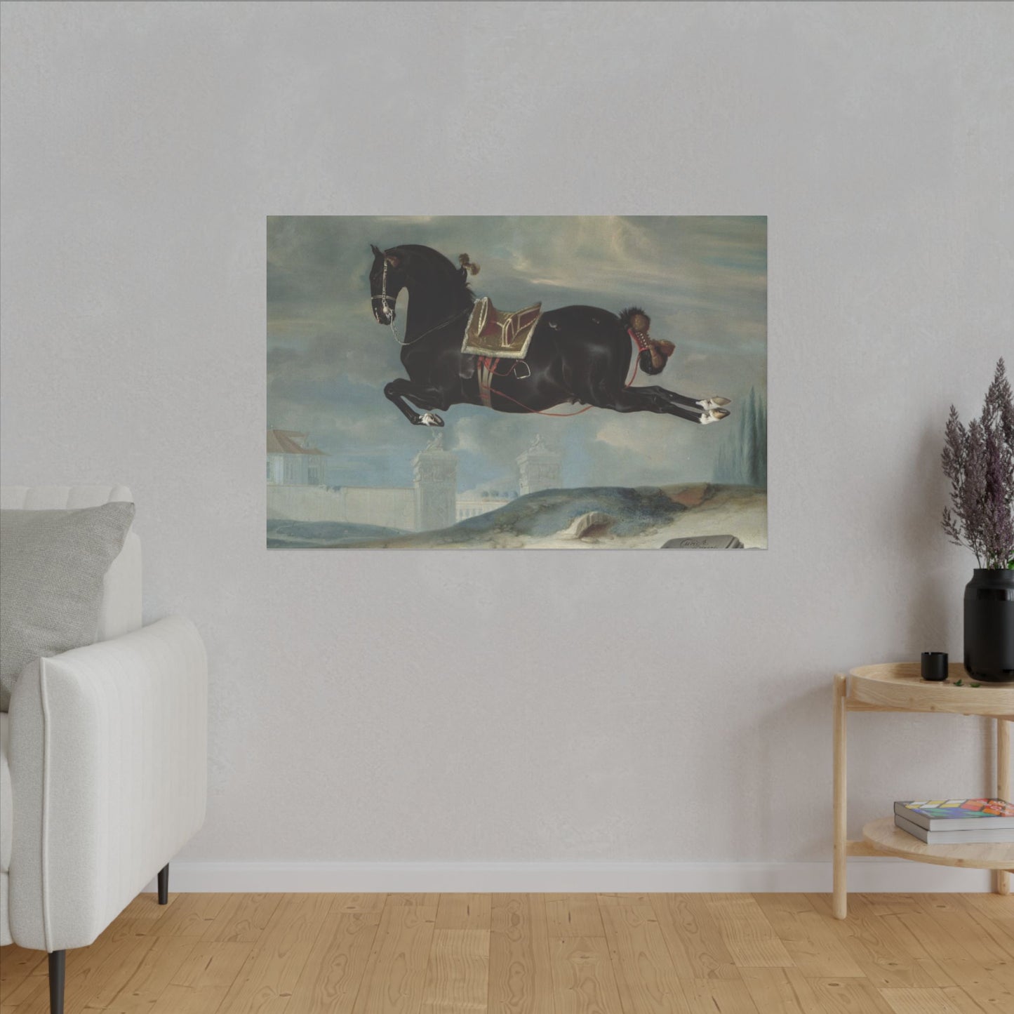 Majestic Horse Canvas Print - Capriole by Curioso for Equestrian Lovers