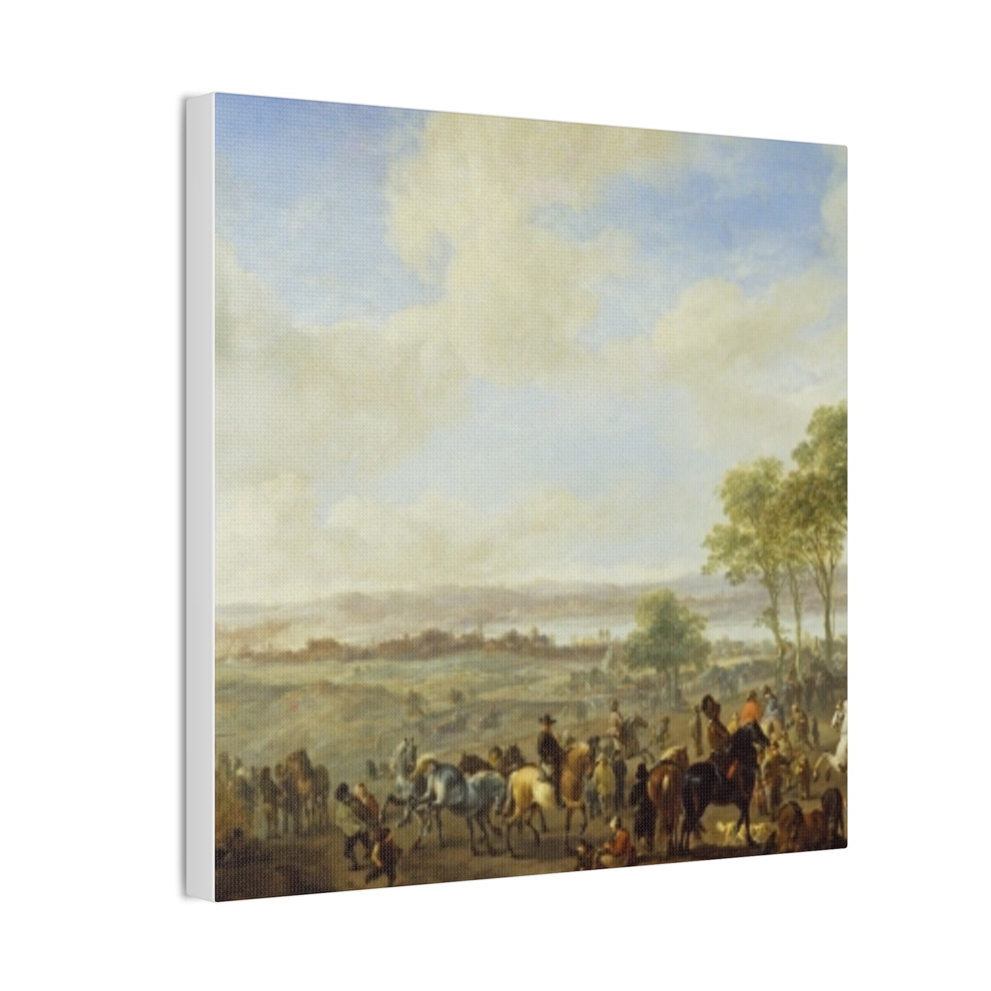 Classic Renaissance Horse Fair Canvas Print — Stretched 0.75" Wall Art