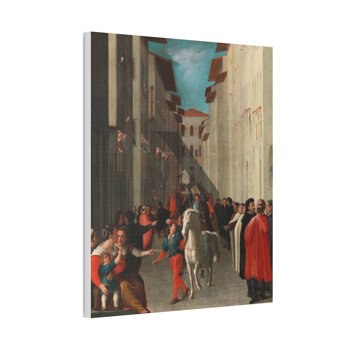 Renaissance Palio Racehorse Canvas Print