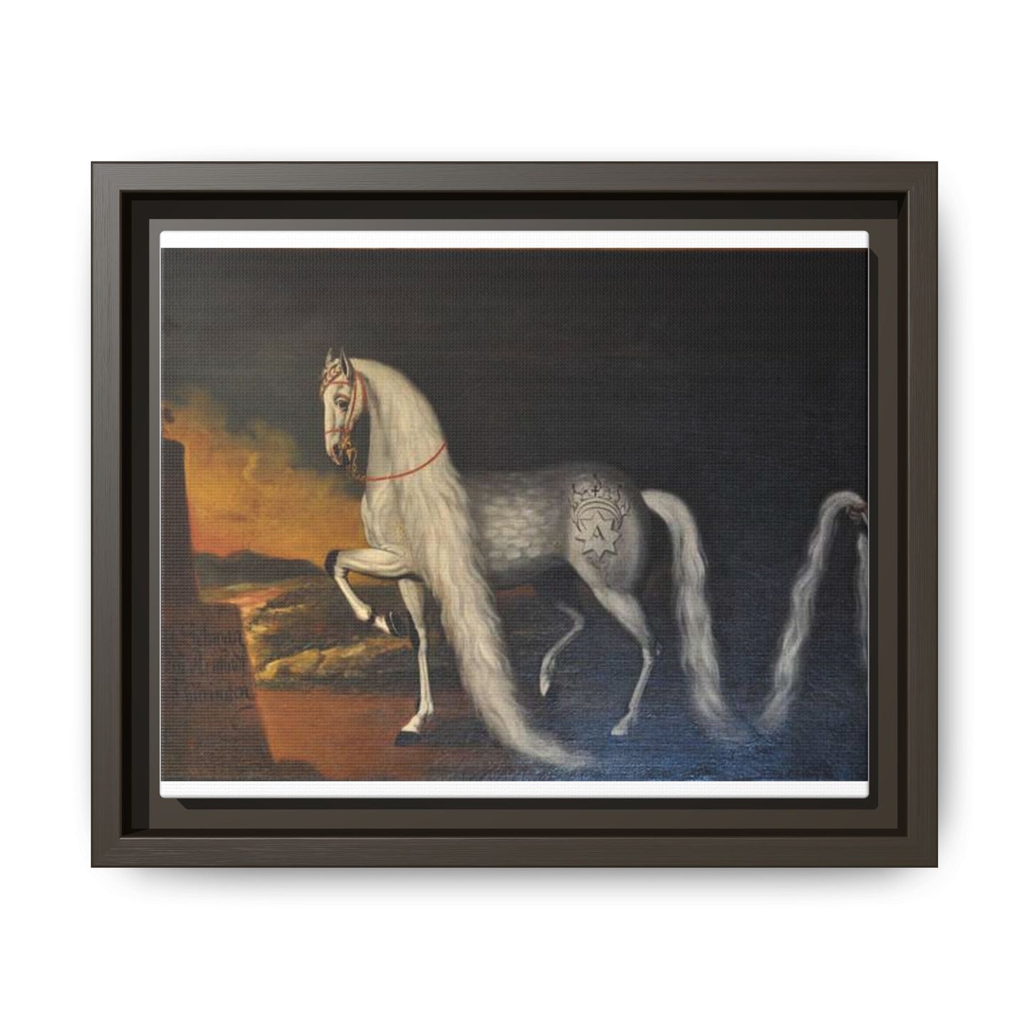 Matte Canvas Print — "Der Schwan zu Arnstadt" (Framed, Multi-Color)