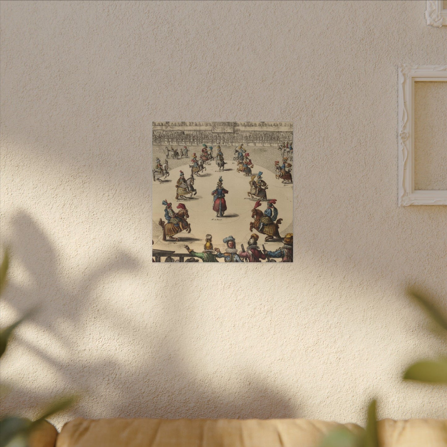 Renaissance Equestrian Art Canvas Print — Antoine de Pluvinel Levade Scene