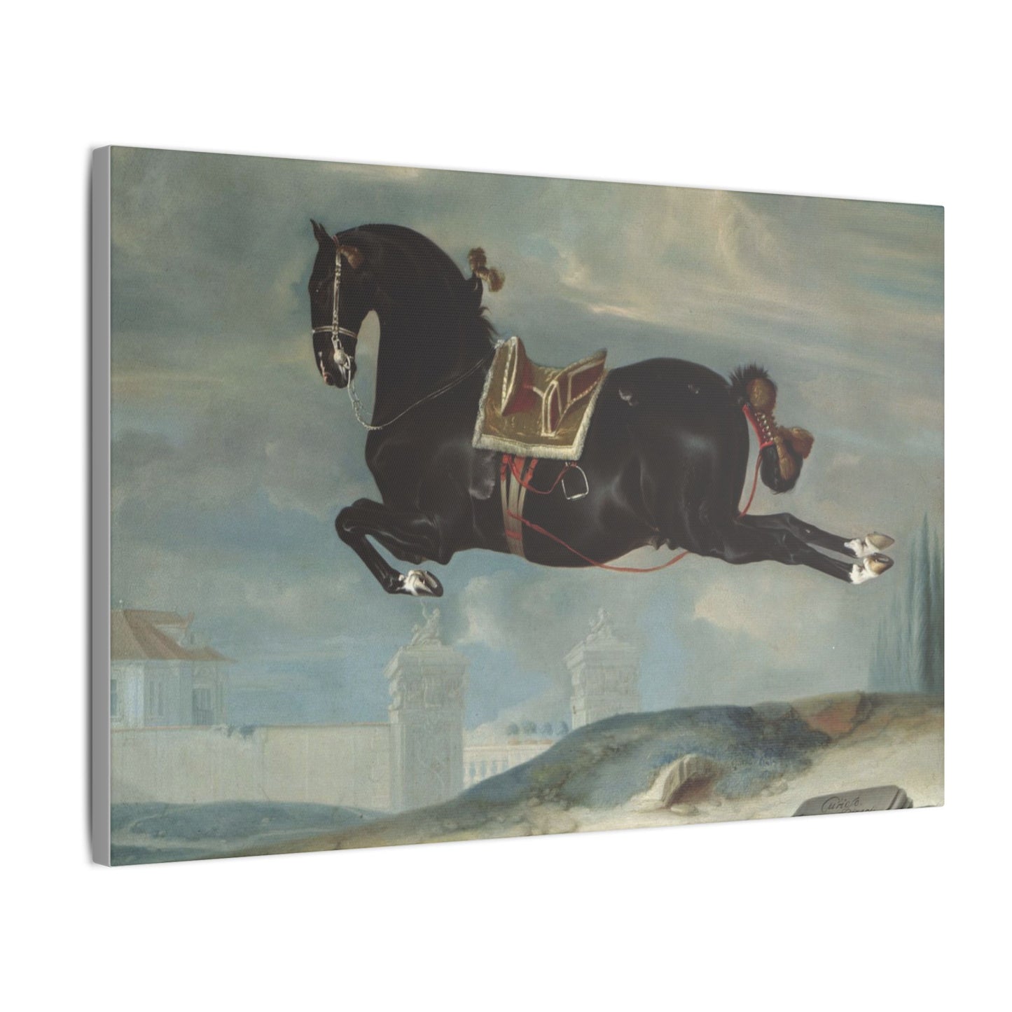 Majestic Horse Canvas Print - Capriole by Curioso for Equestrian Lovers