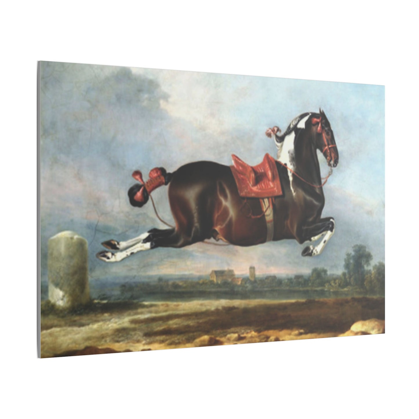 Jumping Horse Wall Art - The Kladruper Cerbero for Equestrian Lovers