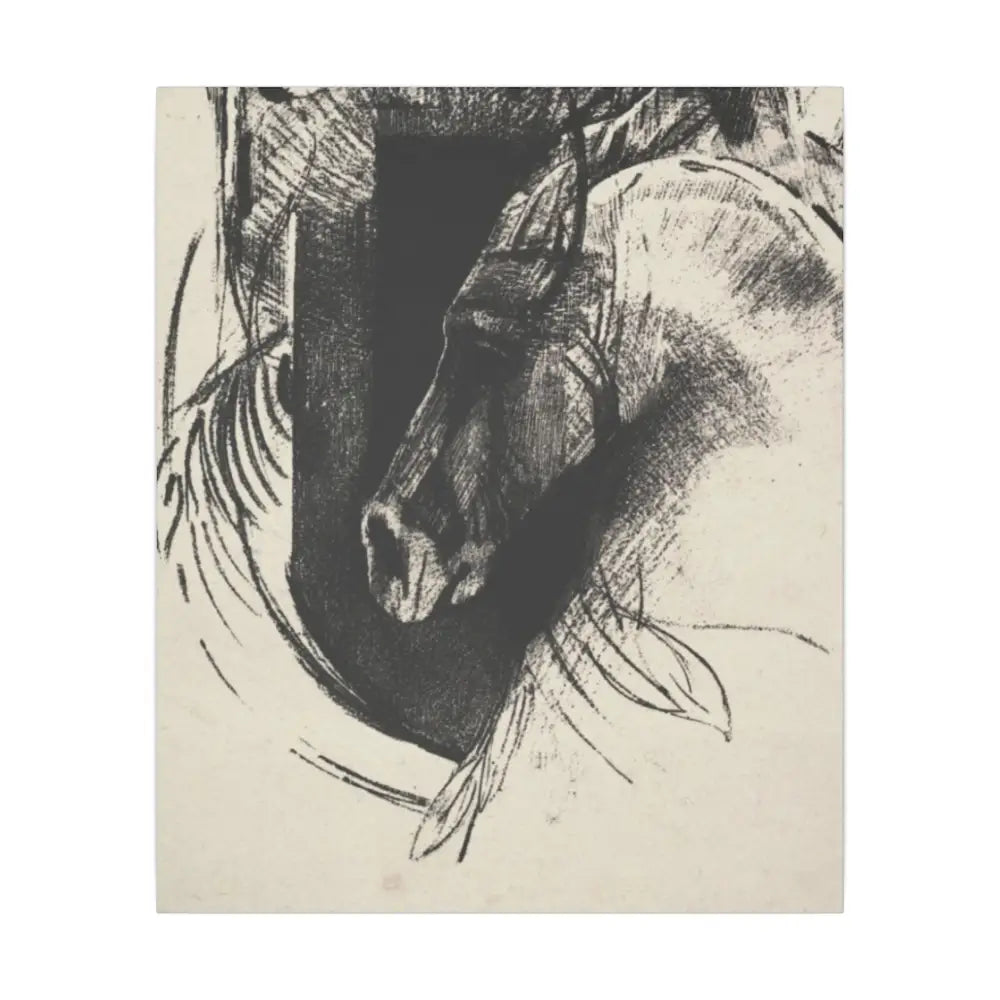 Artistic Horse Portrait Canvas Wall Art - 20’’ x 24’’ (Vertical) / 0.75’’ - Canvas