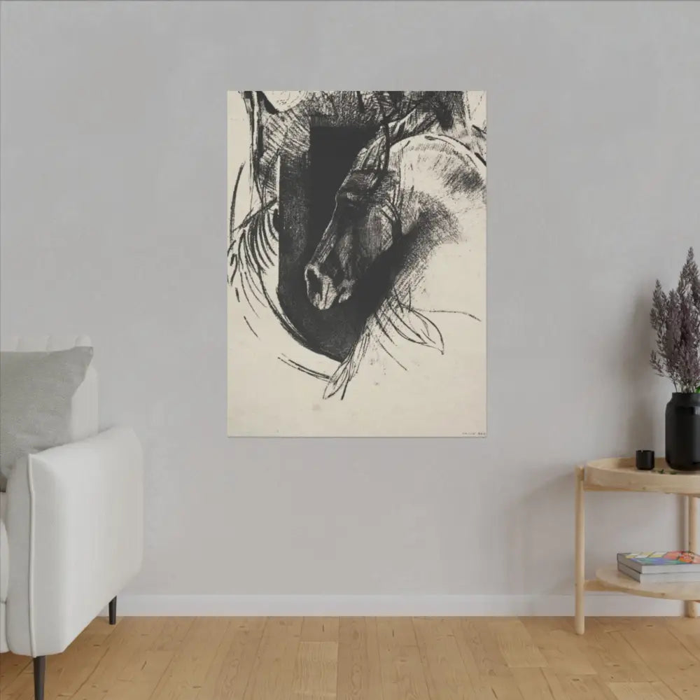 Artistic Horse Portrait Canvas Wall Art - Canvas